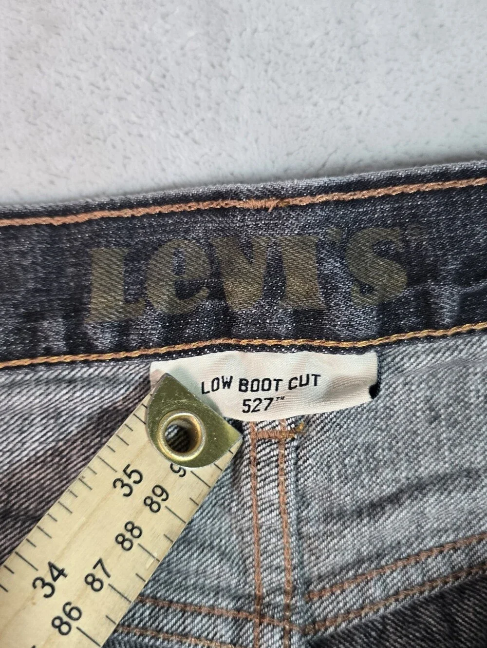 Levi’s 527 Low Boot Cut Jeans Men’s 36x32 Black Wash Denim